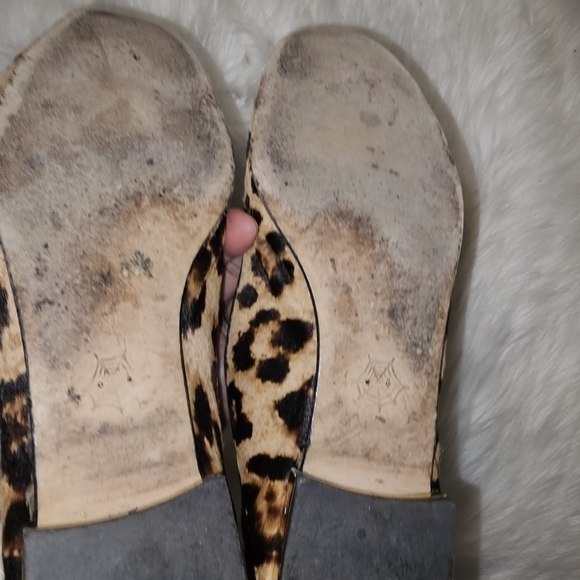 CHARLOTTE olympia Women's Leopard Print Ballet Flats sz 36=6 - Picture 7 of 10